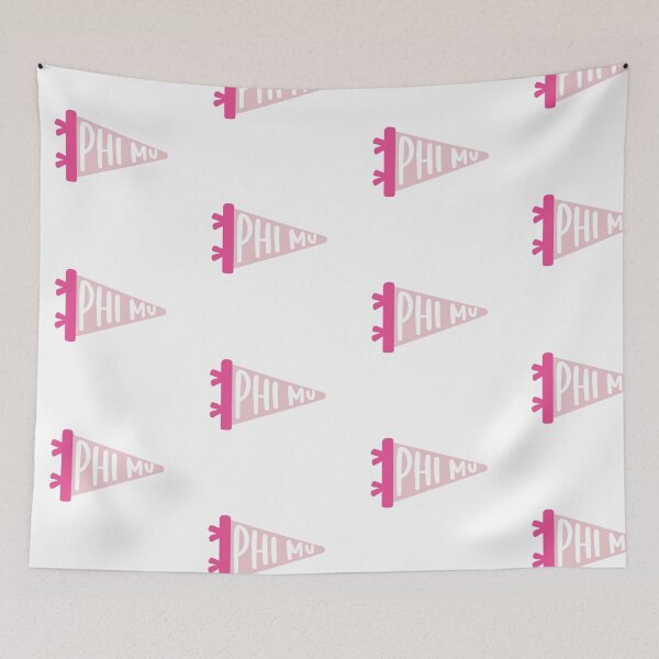 Item preview, PHI MU pennant designed and sold by Jaina Designs.
