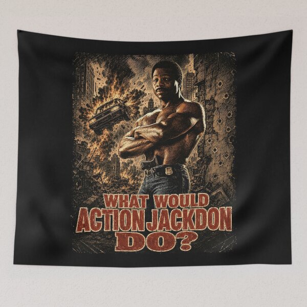 Item preview, What would Action Jackson do? designed and sold by TeeCodes.