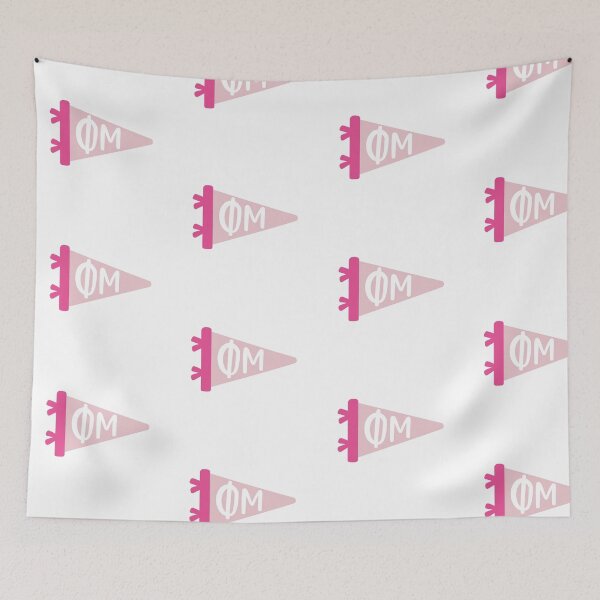 Item preview, PHI MU pennant (letters) designed and sold by Jaina Designs.
