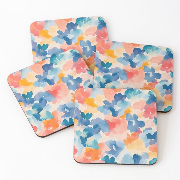 Item preview, Abstract Watercolor Pattern Playful Soft Color Design designed and sold by Myra365Art.