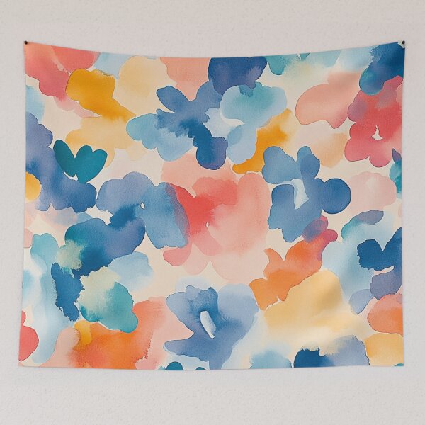 Item preview, Abstract Watercolor Pattern Playful Soft Color Design designed and sold by Myra365Art.