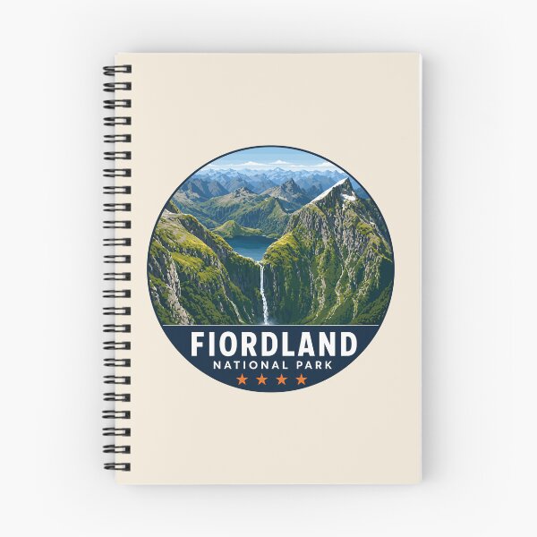 Item preview, Fiordland National Park New Zealand Vintage Fjord & Mountain Landscape designed and sold by Gideon Emmerich.
