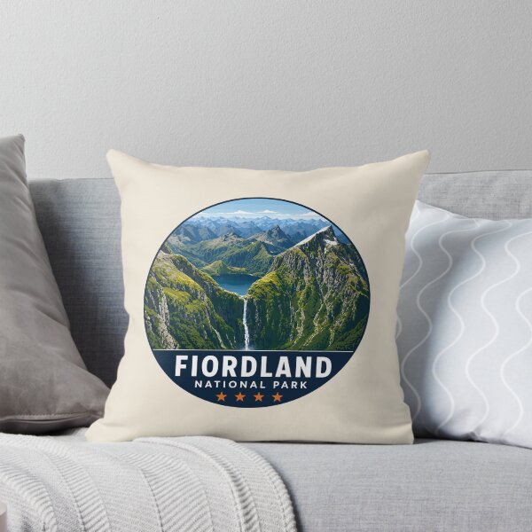 Item preview, Fiordland National Park New Zealand Vintage Fjord & Mountain Landscape designed and sold by Gideon Emmerich.