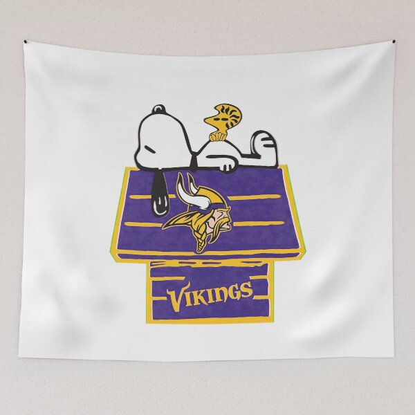 Item preview, Snoopy Woodstock Vikings Dog House designed and sold by shelliwright.