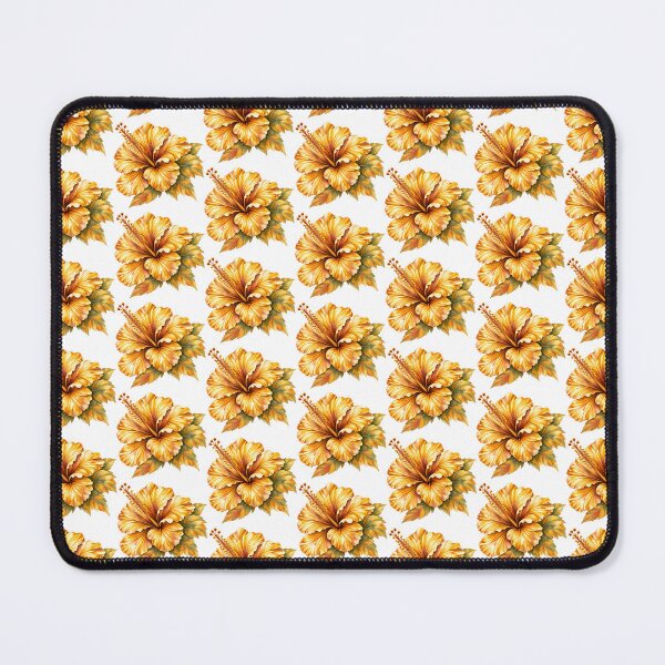 Item preview, Single Golden Autumn Hibiscus | Golden Watercolor Botanical Art designed and sold by Nolmo.