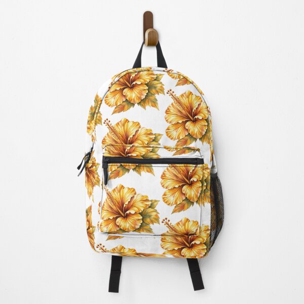 Item preview, Single Golden Autumn Hibiscus | Golden Watercolor Botanical Art designed and sold by IamNolmo.