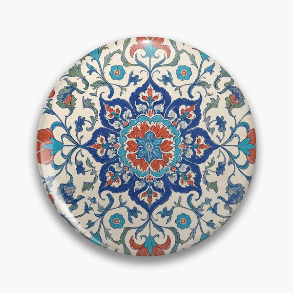 Item preview, Turkish Islamic Art Iznik Tile Pattern Ottoman Tulip Medallion designed and sold by JIGUWORLD.