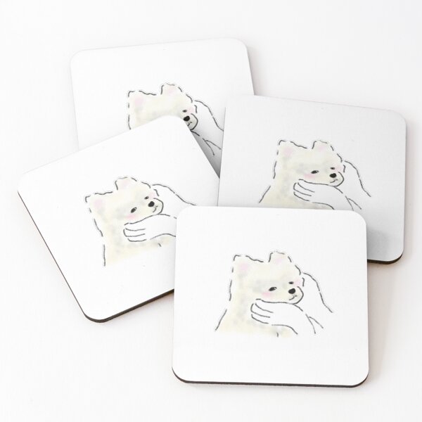 Item preview, Cute White Pomeranian Squishy Cheeks Dog Art designed and sold by raun.draw.