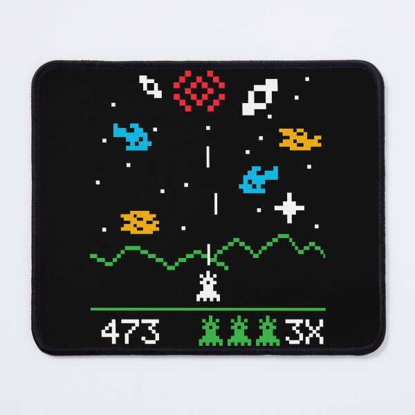 Item preview, Nerdy Retro Space Defender Arcade Pixel Art Gamer designed and sold by MathWare MathClips.