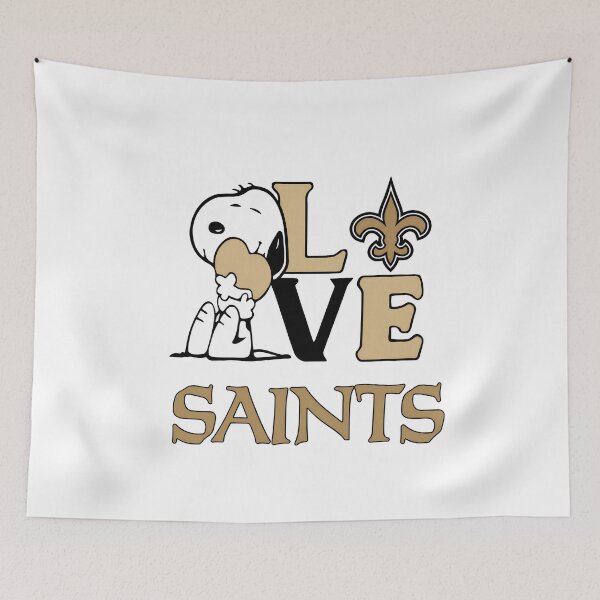 Item preview, Snoopy LOVE New Orleans Saints  designed and sold by sandracoleart.