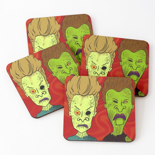 Item preview, Zombie Beavis and Butt-Head Fan Art | Horror Cartoon Halloween Sticker designed and sold by Let There Be Art Studio.