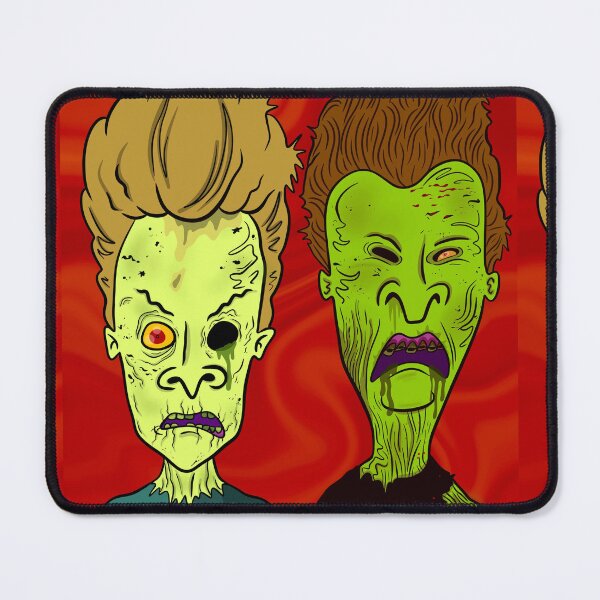 Item preview, Zombie Beavis and Butt-Head Fan Art | Horror Cartoon Halloween Sticker designed and sold by Let There Be Art Studio.