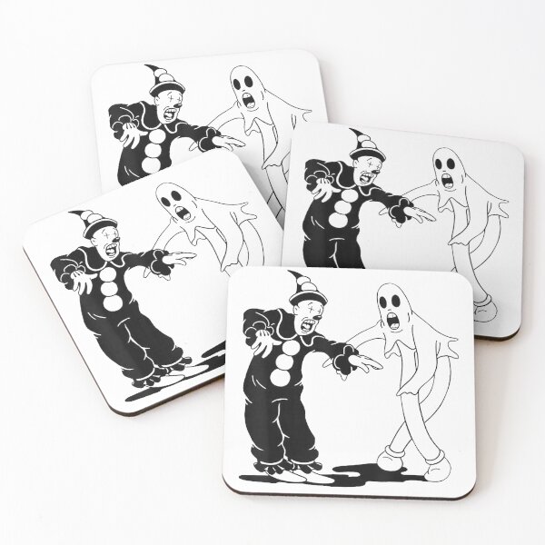 Item preview, Dancing Ghost And Clown Out Of The Inkwell Cartoon  designed and sold by OMITTEROMINOUS.