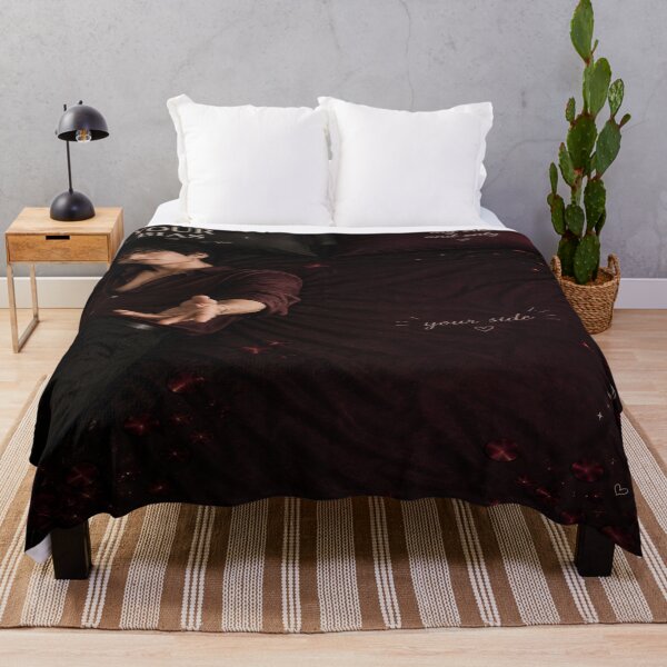 Item preview, Your Bias Is Waiting – Burgundy K-Pop Bedroom Duvet designed and sold by Boreal Apparel.