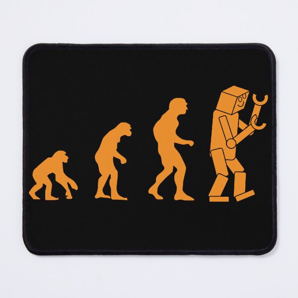 Item preview, Nerdy Robot Evolution March of Progress AI Robotics designed and sold by MathWare MathClips.