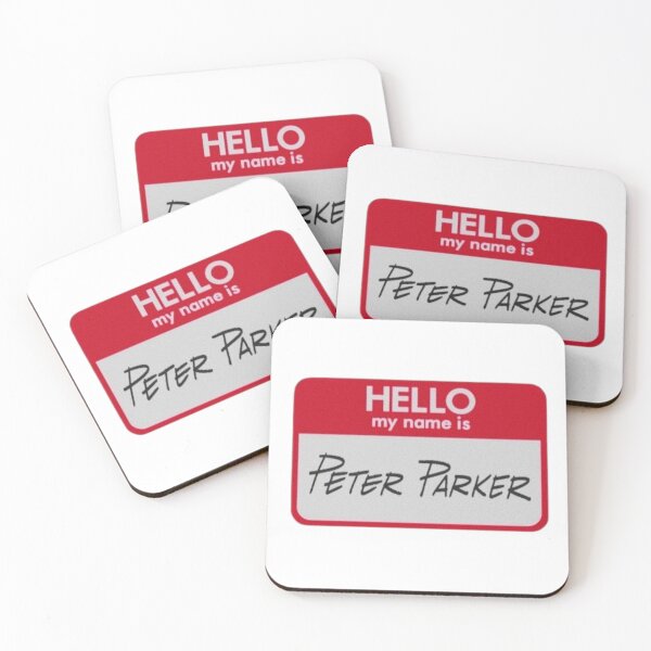 Item preview, Hello My Name Is Peter Parker Spider Man Inspired Typography designed and sold by GeekMix.