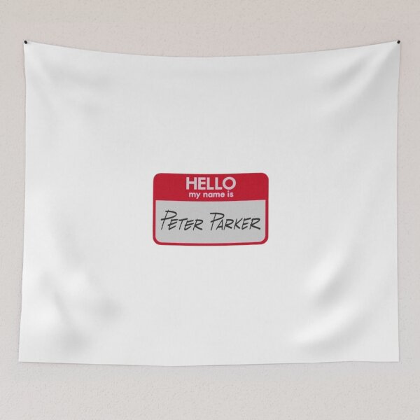 Item preview, Hello My Name Is Peter Parker Spider Man Inspired Typography designed and sold by GeekMix.