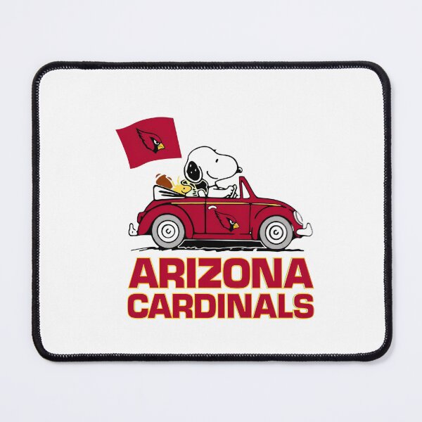 Item preview, Snoopy Arizona Cardinals Car Flag designed and sold by sandracoleart.