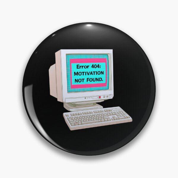 Item preview, Error 404 Motivation Not Found Vaporwave VintageTech designed and sold by Artmugic.