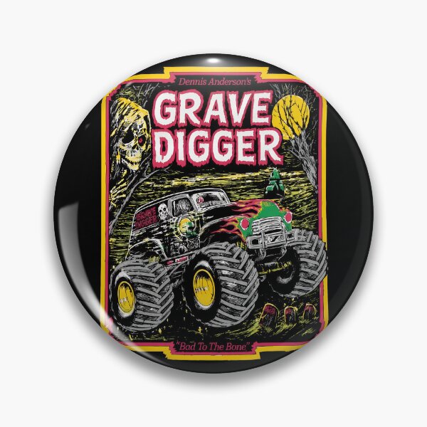 Item preview, Dennis Anderson Grave Digger Monster Truck designed and sold by HeavHeadDsgn.