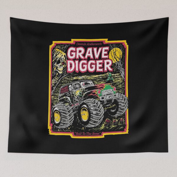 Item preview, Dennis Anderson Grave Digger Monster Truck  designed and sold by HeavHeadDsgn.