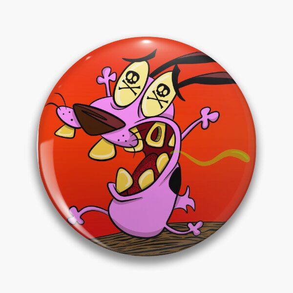 Item preview, Zombie Courage the Cowardly Dog Fan Art | Creepy Cartoon Horror Sticker designed and sold by Let There Be Art Studio.