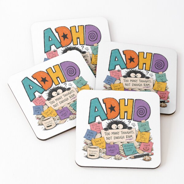 Item preview, ADHD Too Many Thoughts Not Enough RAM Funny ADHD Neurodivergent Humor designed and sold by Marti’s Shop Corner.