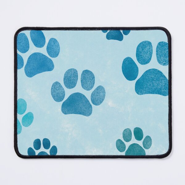 Item preview, Big Cyan and Light blue Paw Prints designed and sold by TedraOrtega.