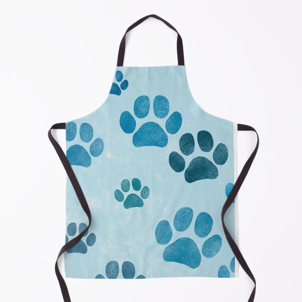 Item preview, Big Cyan and Light blue Paw Prints designed and sold by TedraOrtega.