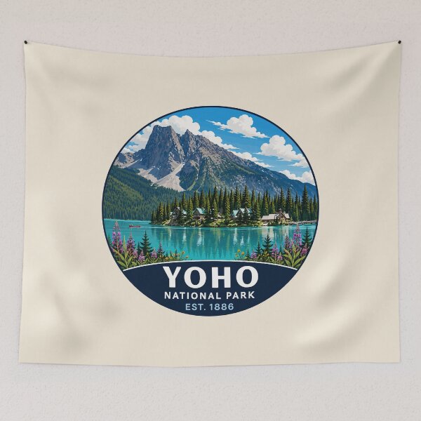 Item preview, Yoho National Park Canada Rocky Mountains Nature Hiking Travel Design designed and sold by Gideon Emmerich.