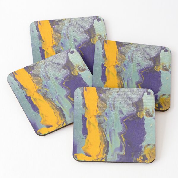 Item preview, small work flow on purple acrylic painting designed and sold by LaurenMyersArtist.