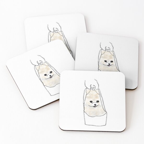 Item preview, Cute Dog In Plastic Bag Pomeranian Art designed and sold by raun.draw.