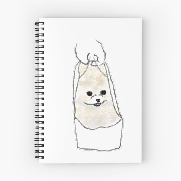 Item preview, Cute Dog In Plastic Bag Pomeranian Art designed and sold by raun.draw.