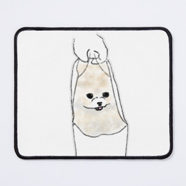Item preview, Cute Dog In Plastic Bag Pomeranian Art designed and sold by raun.draw.