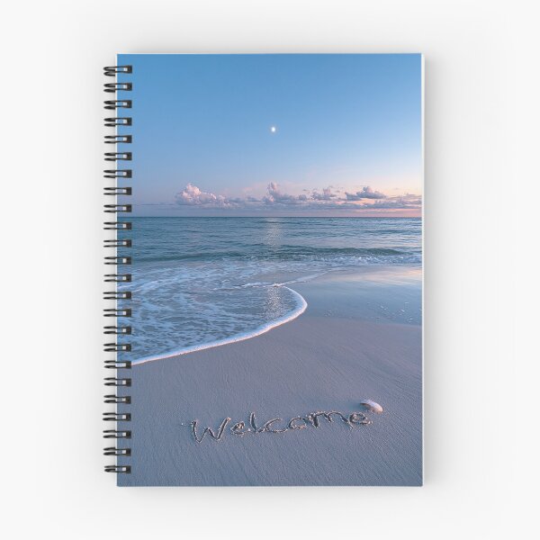 Item preview, Welcome Inscription In Sand Under Twilight Sky designed and sold by chase-thewave.