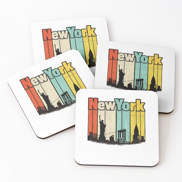 Item preview, Retro New York Skyline Vintage Travel Graphic Design designed and sold by TheAllInStore.