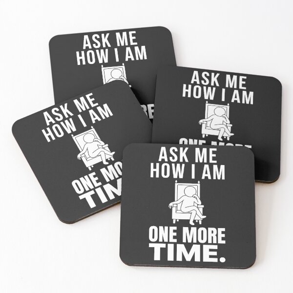 Item preview, Ask Me How I Am One More Time Funny Introvert Typography designed and sold by DesignbyAACreations .