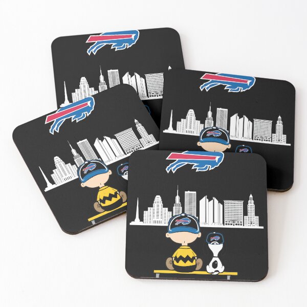 Item preview, Charlie Brown Snoopy BuffaloBills City Lights designed and sold by josephwalkerart.