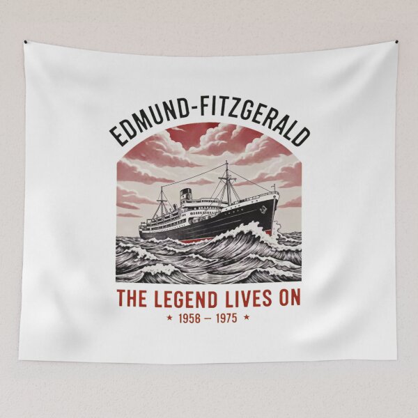 Item preview, Edmund Fitzgerald Lives On Ship designed and sold by HeavHeadDsgn.