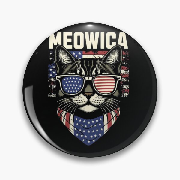 Item preview, Meowica Patriotic American Cat - Funny 4th Of July USA Flag designed and sold by GenZFashion000.