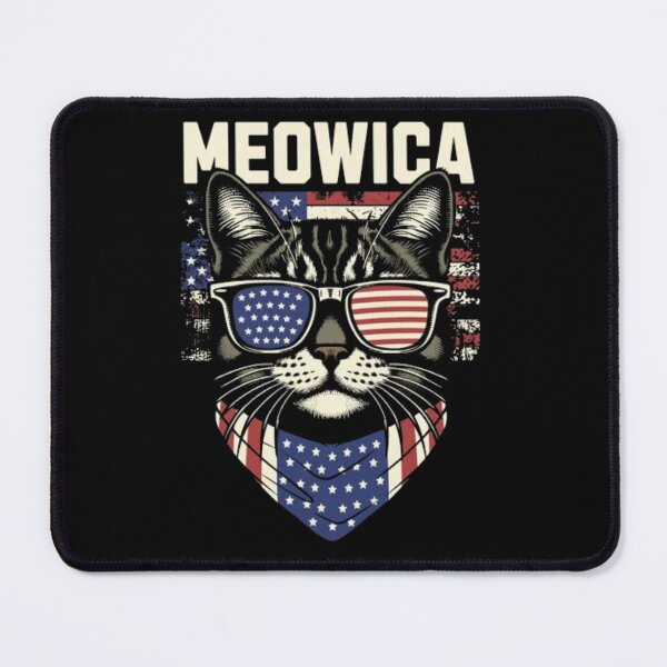 Item preview, Meowica Patriotic American Cat - Funny 4th Of July USA Flag designed and sold by GenZFashion000.
