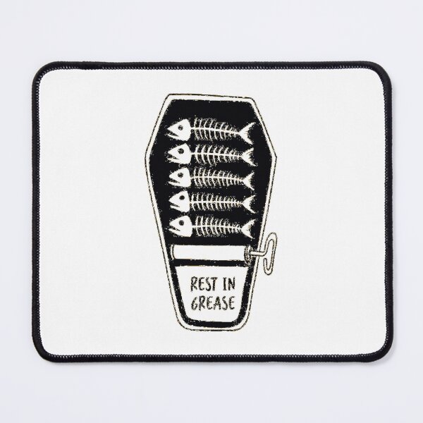 Item preview, Rest In Grease Coffin Sardine Funny Goth Pun Design designed and sold by RhinoClothings.