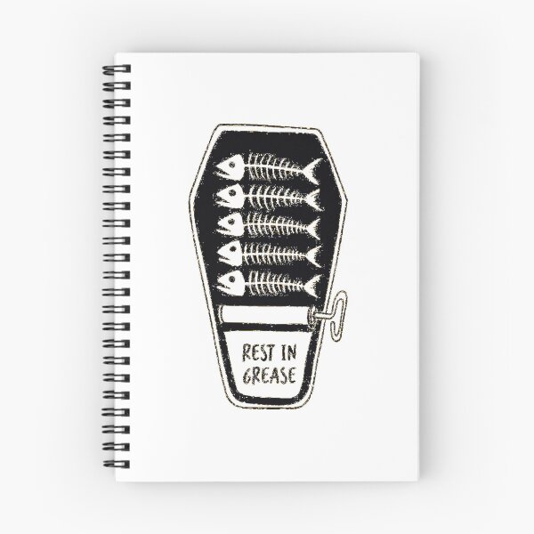 Item preview, Rest In Grease Coffin Sardine Funny Goth Pun Design designed and sold by RhinoClothings.