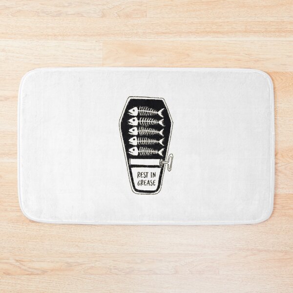 Item preview, Rest In Grease Coffin Sardine Funny Goth Pun Design designed and sold by RhinoClothings.