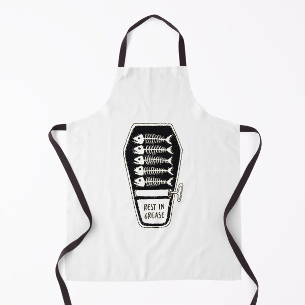 Item preview, Rest In Grease Coffin Sardine Funny Goth Pun Design designed and sold by RhinoClothings.