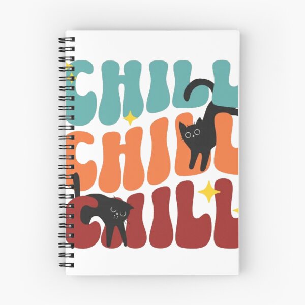 Item preview, Chill Chill Chill Retro Black Cats - Groovy 70s Typography Art designed and sold by GenZFashion000.
