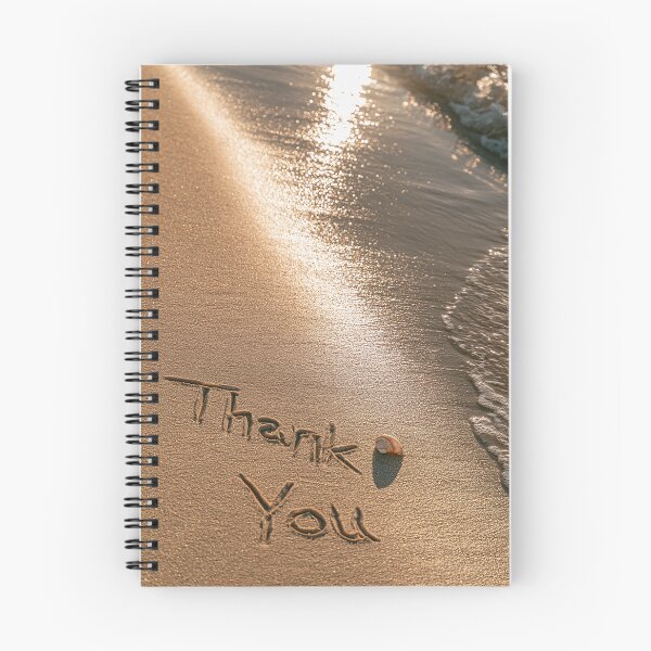 Item preview, Thank You Sand Inscription At Golden Hour Shoreline designed and sold by chase-thewave.