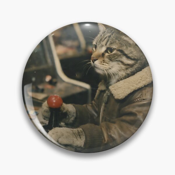 Item preview, Cat Playing Video Games Wall Art | Cool Feline Gamer Portrait | Retro Photography Aesthetic Nostalgic Vintage Print designed and sold by PaintedPixels01.