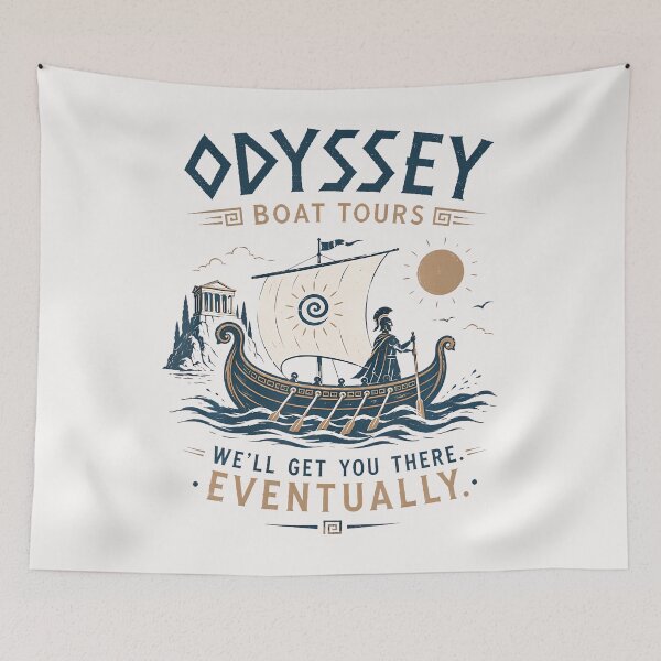 Item preview, ODYSSEY BOAT TOURS WE'LL GET YOU THERE. EVENTUALLY. designed and sold by ripgoatclothing.
