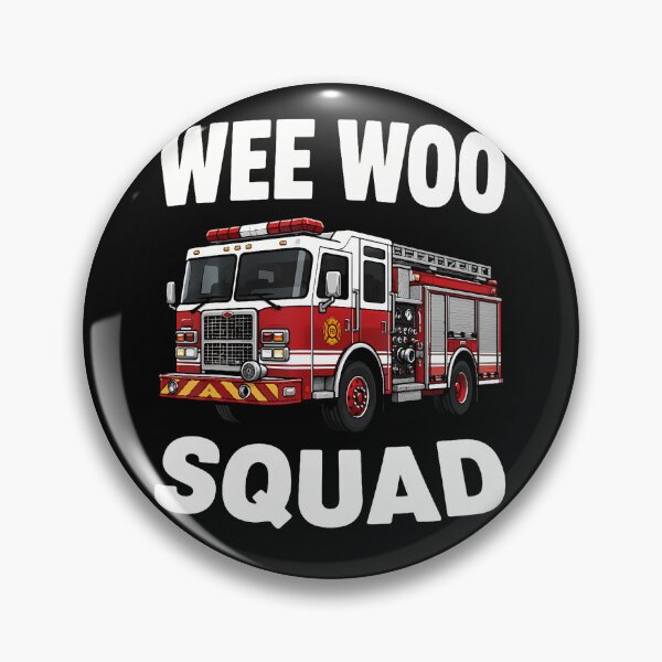 Item preview, Wee Woo Squad Firefighter Funny Design designed and sold by ripgoatclothing.